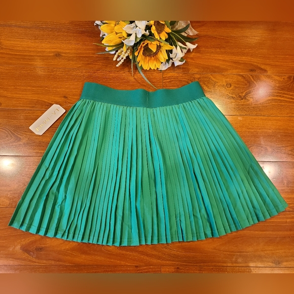 LA+IMAGE Green Athletic Pleated Skort Size Large - Picture 2 of 9